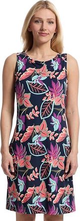 Columbia Chill Rivertm Printed Dress Womens Dress Hot Coral Pasteled : SM, Elastane/Polyester