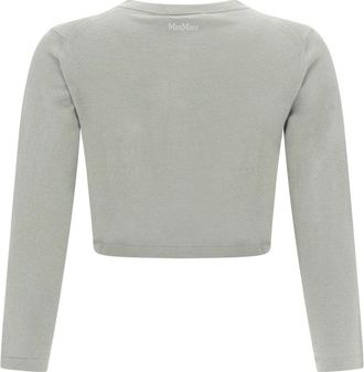 Max Mara Silk and Cashmere Blend Cardigan - Green