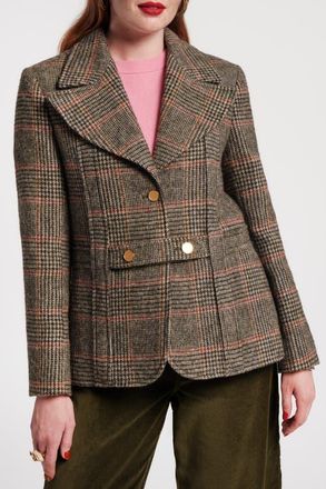 Frances Valentine Bobby Blazer Newbury Plaid Wool in Multi at Nordstrom, Size Small