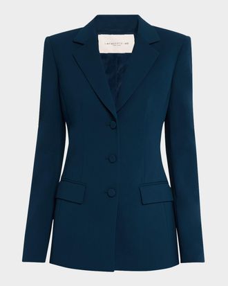 Lafayette 148 New York Single-Breasted Tailored Blazer