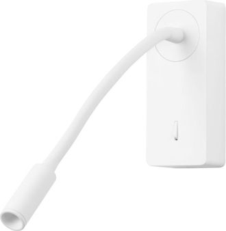 Forlight Mine - Luz De Lectura Para Dormitorio Led Con Luz C&aacute;lida 3000k Con Interruptor Aplique De Pared Cabecero De Cama Blanco - Forlight