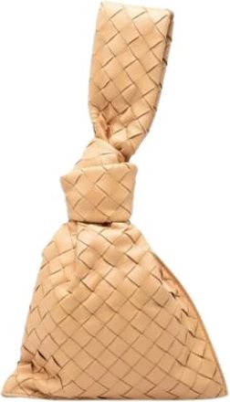 Bottega Veneta Pre-owned Vintage Clutch - Dames - Vintage Clutch - Beige - ONE Size - Leer - Vintage