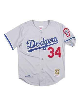 Mitchell & Ness MLB Dodgers 1981 Fernando Valenzuela overhemd - Grijs