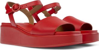 Camper Misia Platform Sandal in Bright Red at Nordstrom, Size 35
