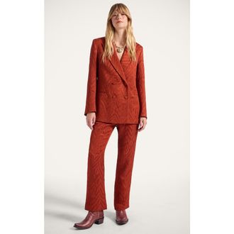 La DoubleJ Jagger Jacket in Animalier Rust at Nordstrom, Size X-Large