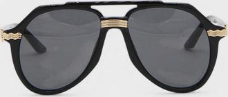 Casablanca Mens Rajio Sunglasses Black Gold - One Size