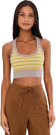 Free People Movement Go To Stripe Bra Womens Workout Highlighter Combo : MD-LG (Womens 8-12), Elastane/Modal/Polyamide
