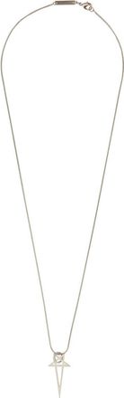 Rick Owens Pentagram Charm Geometric Pendant Brass Necklace