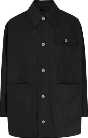 Ami Ami Paris Canvas Overshirt - Black - L