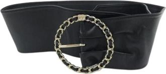 Chanel Pre-owned Belts, female, Black, Size: ONE SIZE Pre-owned Vintage Standard Belt