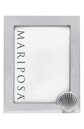 Mariposa Scallop 5 x 7-Inch Picture Frame in Silver at Nordstrom