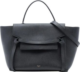 Celine Borsa a tracolla mini in pelle di vitello pieno fiore 2017 - Nero