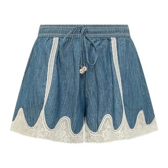 Zimmermann Denim Shorts, female, Blue, Size: XS Awaken Denim Short
