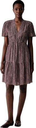 Marc O'Polo Vestido evas&eacute; con cuello en V - Dresses - Mujer - Marr&oacute;n - XS