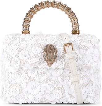 Kurt Geiger Mini Kensington Sequin Top Handle Bag in Open White at Nordstrom Rack