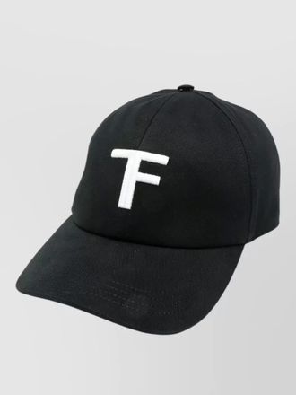 Tom Ford cotton baseball cap curved peak design