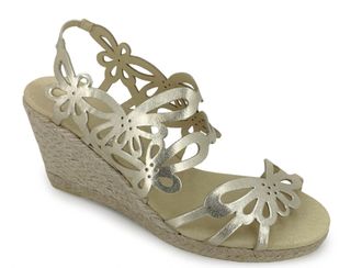 Eric Michael Womens Jillian Wedge In Gold