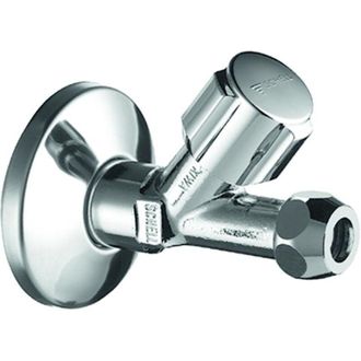 Schell Schell - V&aacute;lvula De Asiento Inclinado Comfort 1 / 2z Cromada. Con Extensi&oacute;n Y Roseta