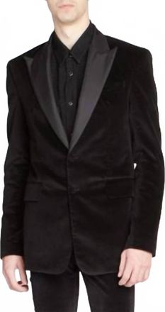 Amiri Velvet Blazer Sport Coat In Black