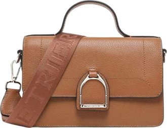 Etrier Altesse Crossbody Tas - Dames - Tassen - Bruin - Maat: ONE Size Katoen