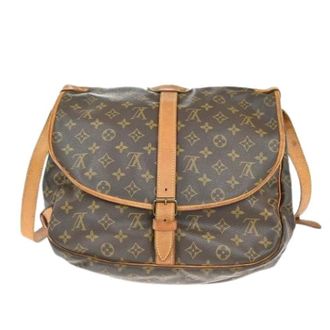 Louis Vuitton Pre-owned Cross Body Bags, female, Brown, Size: ONE SIZE Pre-owned Saumur Handbag