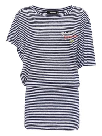 Dsquared2 linen mini dress - Blue