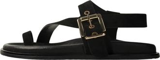 L37 Salt Water Flip-Flop - Dames - Sandalen - Zwart - 36 EU - Leer - Schoenen