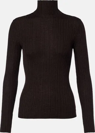 Agnona Turtleneck cashmere, wool, and silk sweater