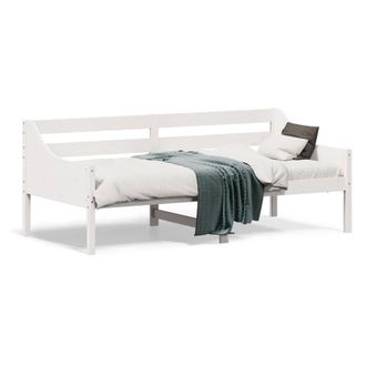 Berkfield Home Day Bed without Mattress White 90x190 cm Single Solid Wood Pine