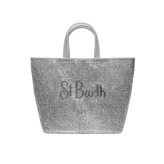 Saint Barth Dames, Tassen, Grijs, Maat: ONE Size Satijn