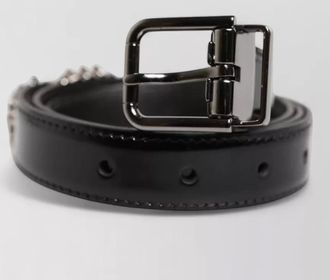 Dolce & Gabbana leather embellished buckle belt