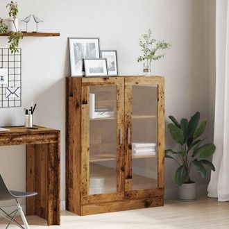 Berkfield Home Classic Book Cabinet Old Wood 82.5x30.5x115 cm Engineered Wood in Brown
