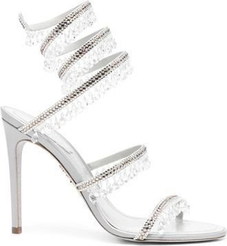 Rene Caovilla Elegante Schoenen C12535 R001V232 - Dames - Sandalen met hakken - Grijs - 38 EU - Schoenen