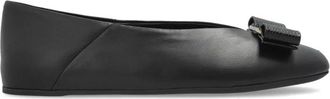 Ferragamo Ballerinas Vanna - Dames - Ballerinas - Zwart - 40 1/2 EU - Leer - Schoenen