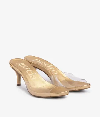 Pedro Garcia metallic and jelly stripe midi heel mule| Welch | Spring Summer 26 |