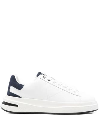 Guess Co Leren sneakers met vlakken - Wit