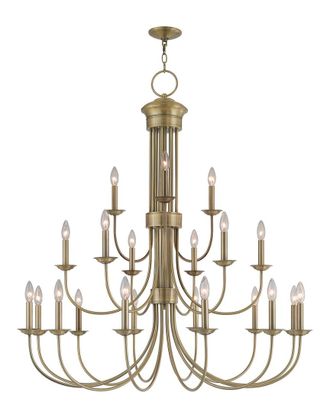 Livex Lighting Livex Estate 21 Light Ab Foyer Chandelier