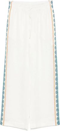 Casablanca Pantaloni Greco Wave - Bianco