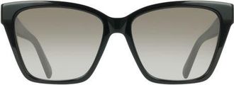 Ferragamo 57mm Rectangle Sunglasses in Black at Nordstrom
