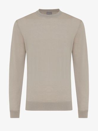 Gentiluomo Beige ronde hals trui