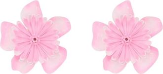 Chlo&eacute; Fuchsia Floral Stud Earrings