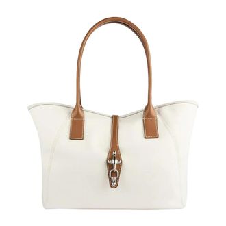 Fay Leren Shopper - Dames - Shoppers - Wit - ONE Size - Leer - Tassen