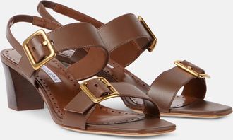 Manolo Blahnik Sandali Thalitsli in pelle