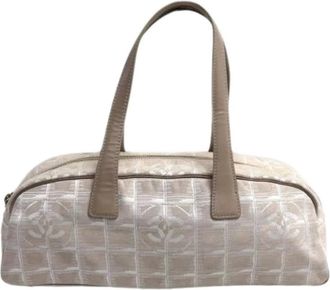 Chanel Pre-owned Handbags, female, Beige, Size: ONE SIZE Pre-owned Vintage Leather Handbag