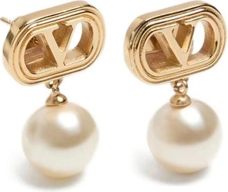 Valentino Garavani Earrings, female, Yellow, ONE SIZE, VLogo Signature Earrings