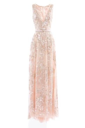 Saiid Kobeisy Embroidered Long Dress