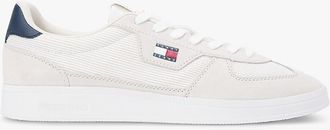 Tommy Hilfiger Mens Tommy Jeans Mixed-Texture Skater Sneaker - Grey - US 11.5 / EU 45