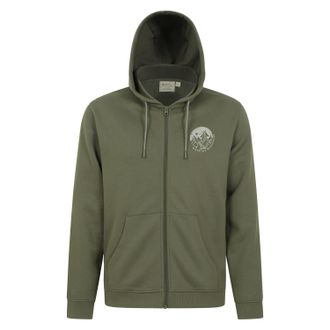 Mountain Warehouse Heren Circle Mountain capuchon met rijgkoord (Kaki Groen)