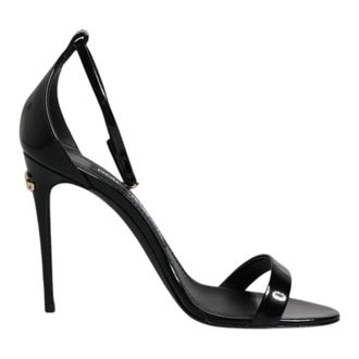 Dolce & Gabbana High Heel Sandals, female, Black, Size: 5 1/2 US Black Keira Heels Sandals