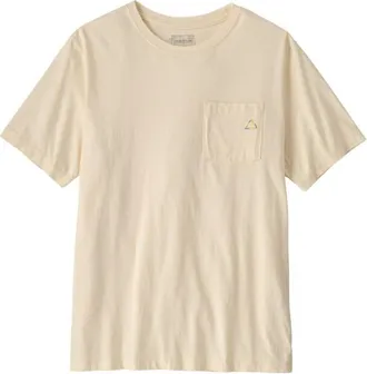 Patagonia Fitz Roy Massif Pocket Tee T-Shirt f&uuml;r Herren | beige